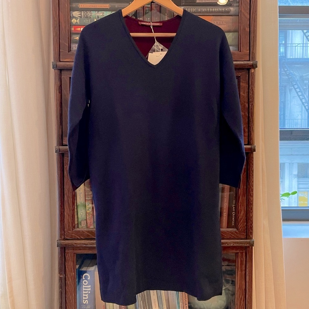 Comptoir Des Cotonniers Navy Blue Dress